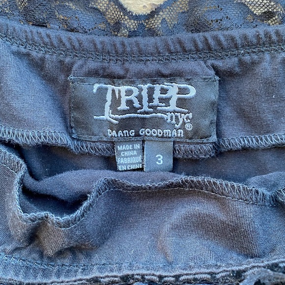 Tripp nyc torrid collaboration goth lace up corset of the shoulder dress - Picture 6 of 7